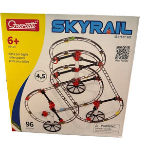 Quercetti Skyrail Starter Set 96 Piece Italy 06429 New In Box Marble Run Toys